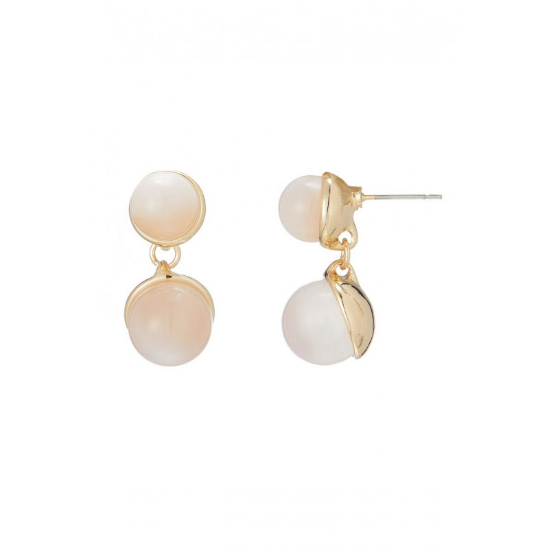 Boughia - Boucle d'oreille tige Blanche