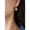 Boughia - Boucle d'oreille tige Corail