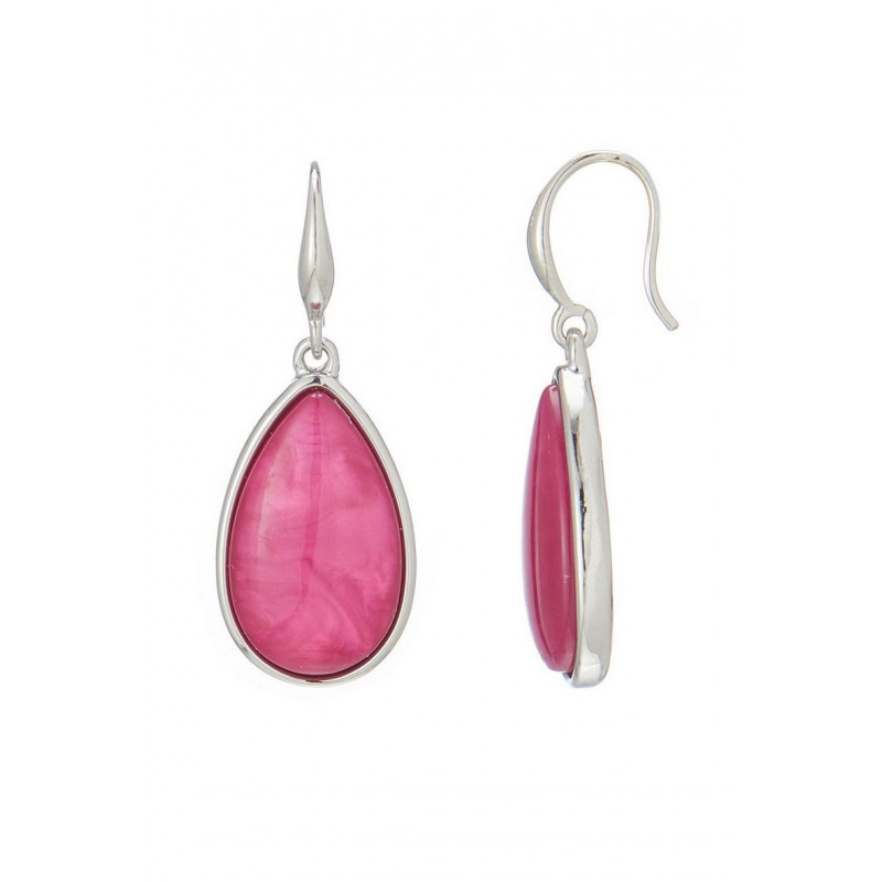 Baqira - Boucle d'oreille crochet fuchsia