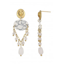 Ulco - Boucle d'oreille acier Blanche