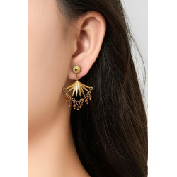 Unico - Boucle d'oreille acier Blanche