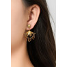 Unico - Boucle d'oreille acier Violette