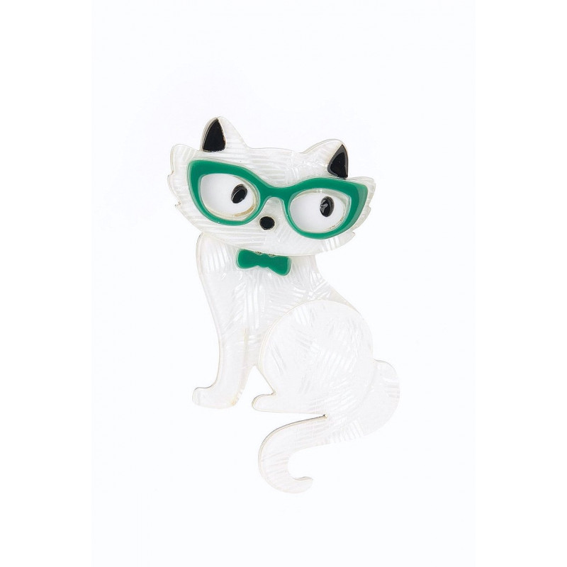 Ranka - Broche aimantée Blanche