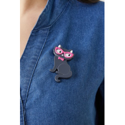 Ranka - Broche aimantée Blanche