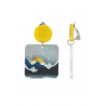 Fabricia - Boucle d'oreille clip Jaune