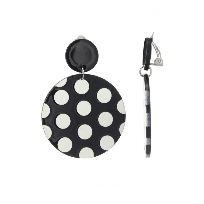 Fujiko - Boucle d'oreille clip Petits pois