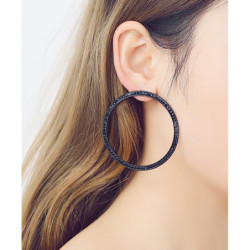 Lyona - Boucles d'oreilles tige noir