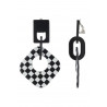 Funanya - Boucle d'oreille clip Damier