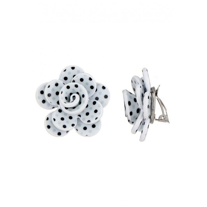 Keeva - Boucle d'oreille clip Blanche