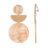 Noreen - Boucle d'oreille clip Beige