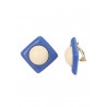 Zillah - Boucle d'oreille clip Bleue