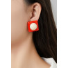 Zillah - Boucle d'oreille Rose