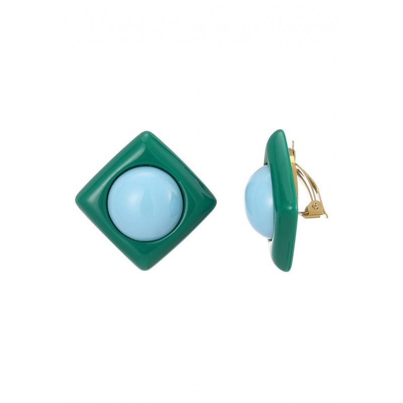 Zillah - Boucle d'oreille Verte