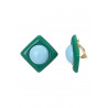 Zillah - Boucle d'oreille Verte
