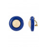 Zilla - Boucle d'oreille clip Bleue
