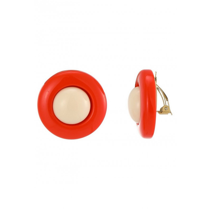 Zilla - Boucle d'oreille clip Orange