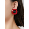 Zilla - Boucle d'oreille clip Rose