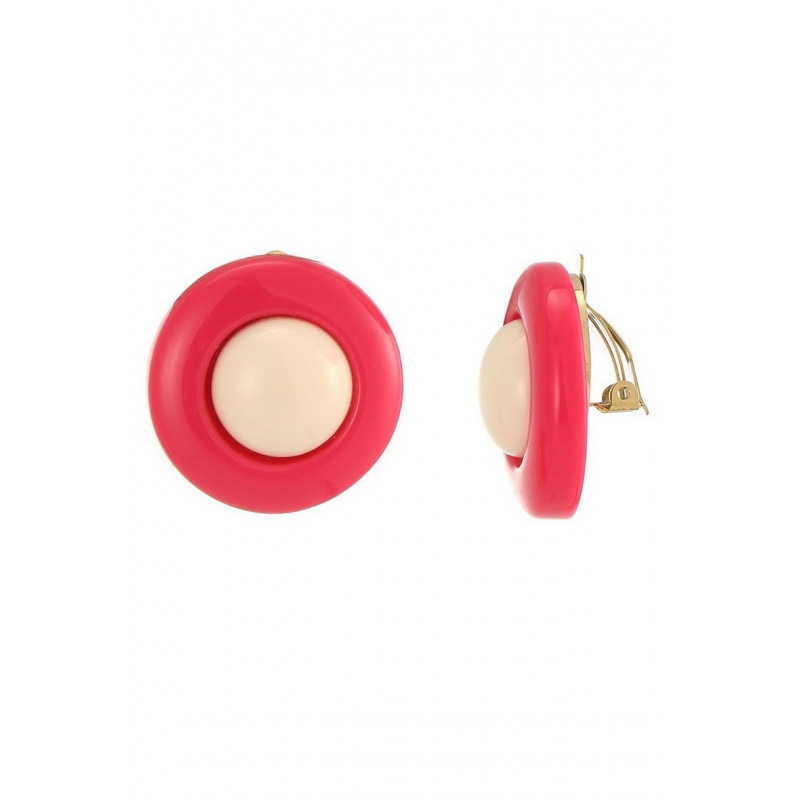Zilla - Boucle d'oreille clip Rose