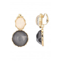 Fedelm - Boucle d'oreille clip Noire