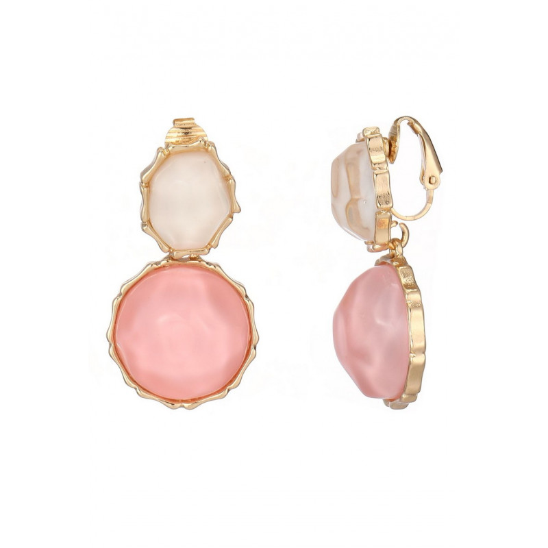 Fedelm - Boucle d'oreille clip Rose