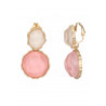 Fedelm - Boucle d'oreille clip Rose