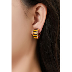 Felicidade - Boucle d'oreille clip Jaune