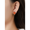 Zinovia - Boucle d'oreille clip Rose