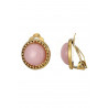 Zinovia - Boucle d'oreille clip Rose