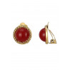 Zinovia - Boucle d'oreille clip Rouge