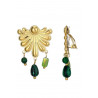 Zivit - Boucle d'oreille clip Verte