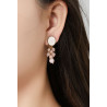 Ziba - Boucle d'oreille clip Rose