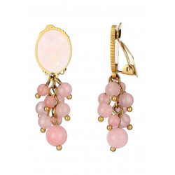 Ziba - Boucle d'oreille clip Rose