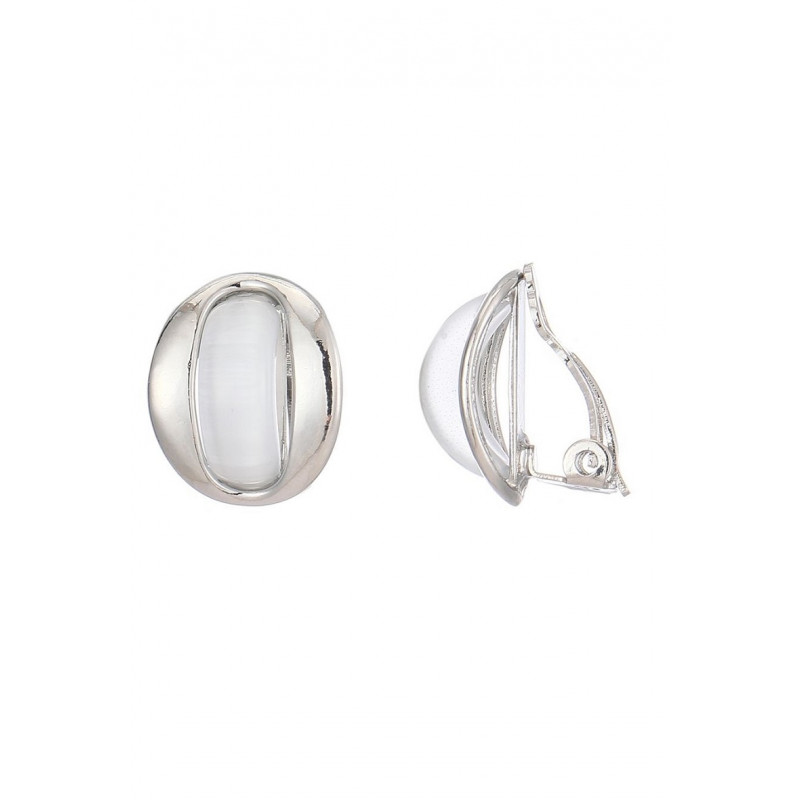 Felicity - Boucle d'oreille clip Argentée