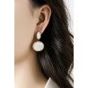 Naour - Boucle d'oreille clip Blanche