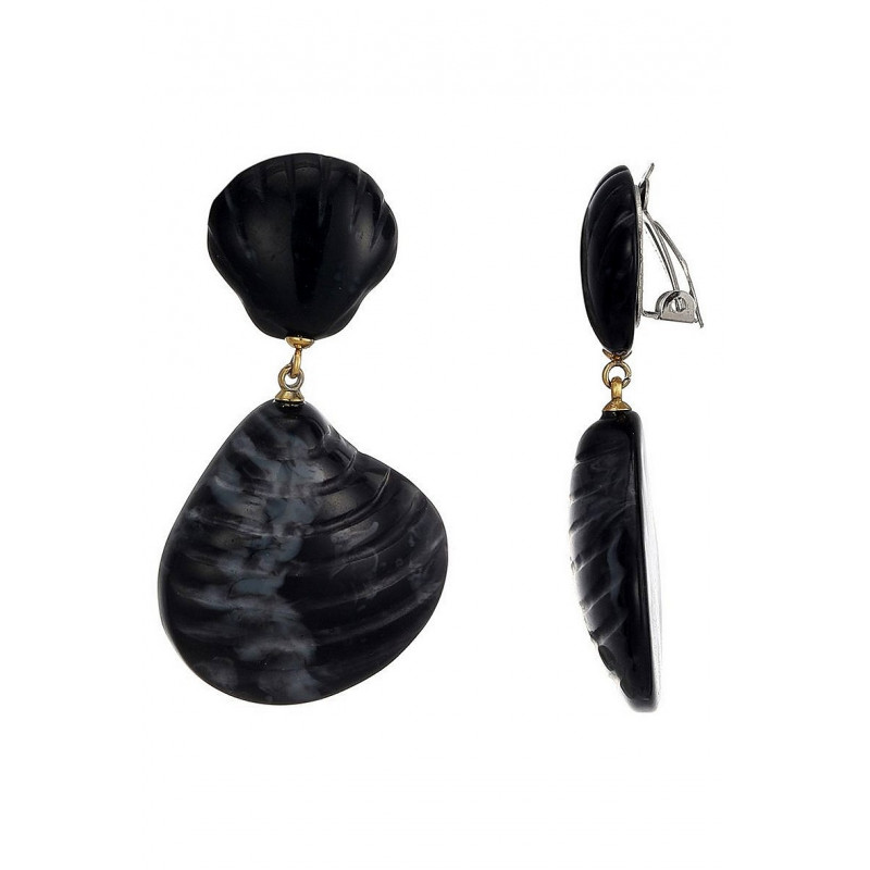 Nabla - Boucle d'oreille clip Noire