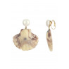 Nessiba - Boucle d'oreille clip Blanche