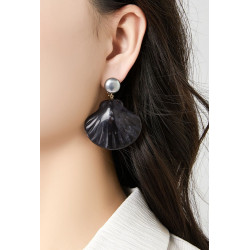 Nessiba - Boucle d'oreille clip Noire