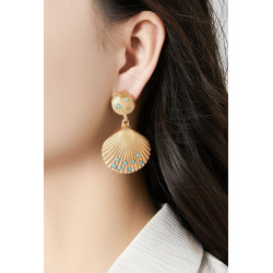 Nibal - Boucle d'oreille clip Dorée