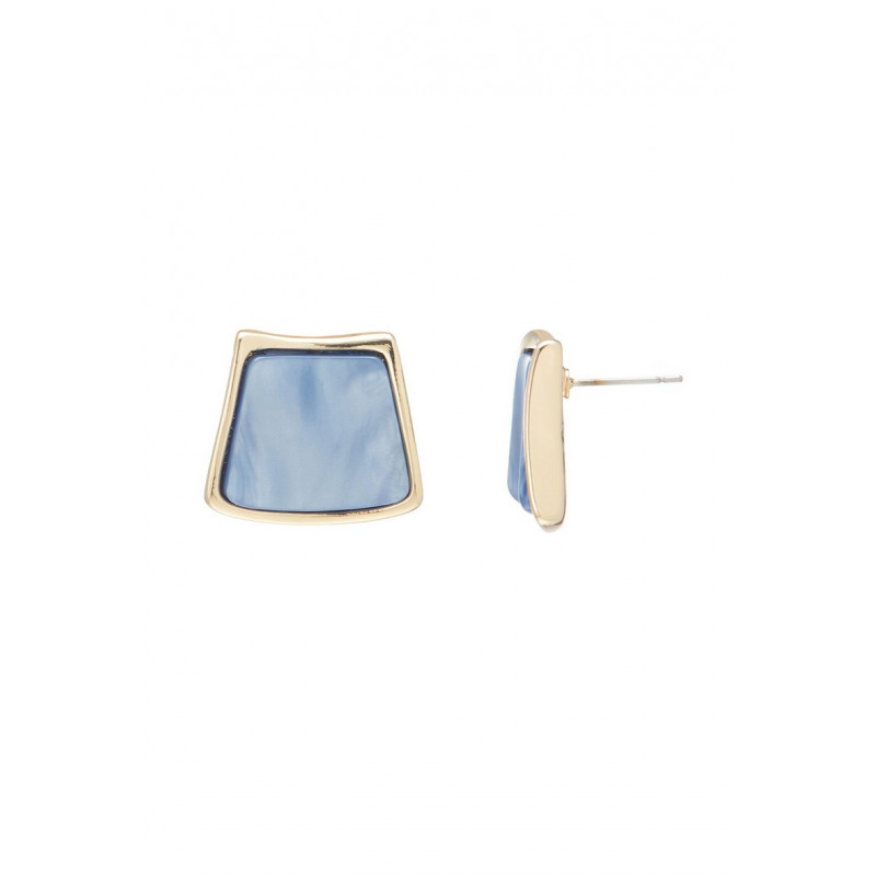 Bluma - Boucle d'oreille tige Bleue