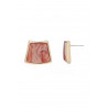 Bluma - Boucle d'oreille tige Corail