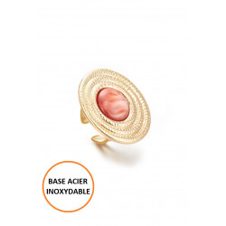 Bopha - Bague réglable Orange