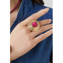 Bopha - Bague réglable Verte