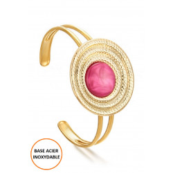 Bopha - Bracelet réglable Fuchsia