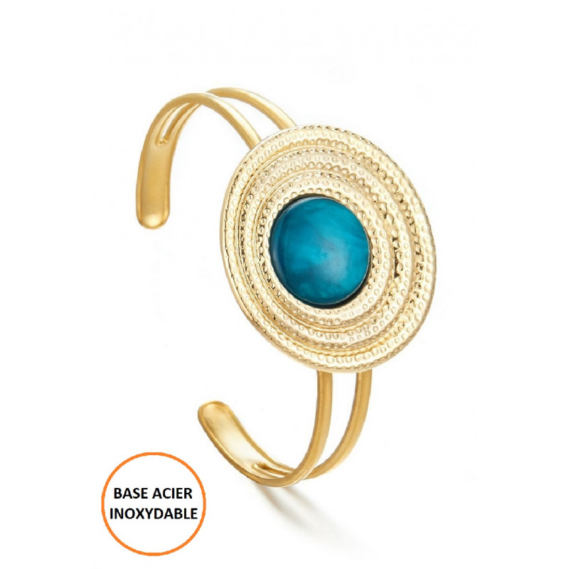 Bopha - Bracelet réglable Bleu