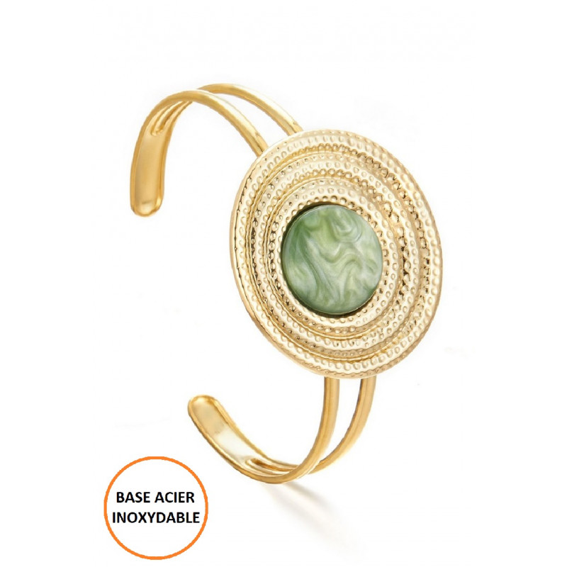 Bopha - Bracelet réglable Vert