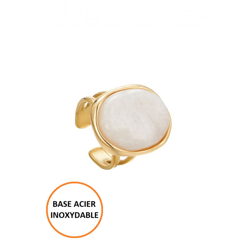 Bounana - Bague élastique Blanche