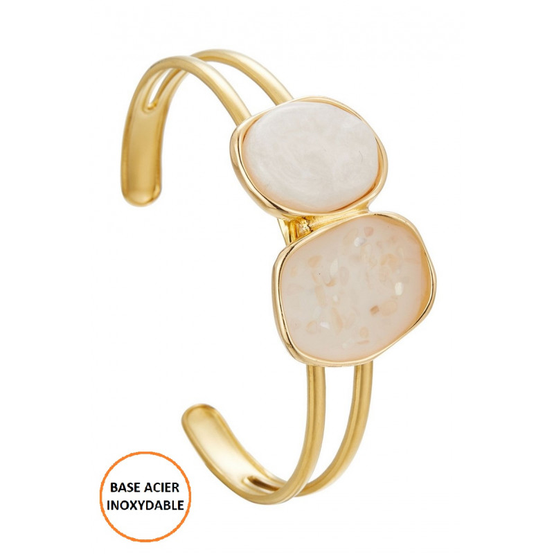 Bounana - Bracelet réglable Blanc