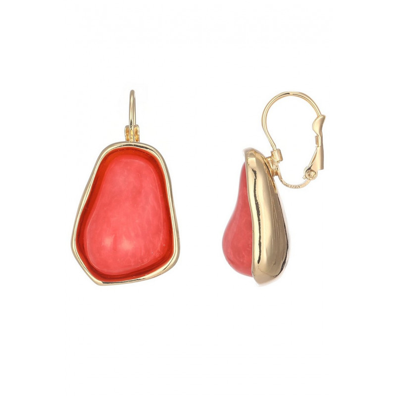 Brune - Boucle d'oreille dormeuse Rose