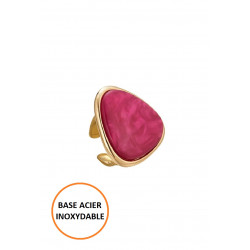 Bounena - Bague réglable Fuchsia