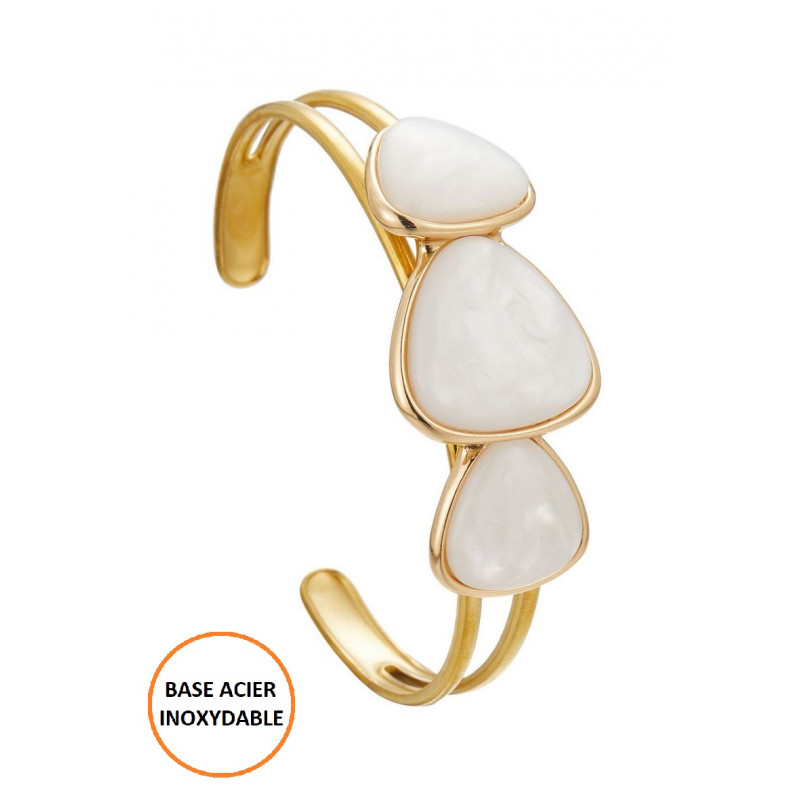 Bounena - Bracelet réglable Blanc